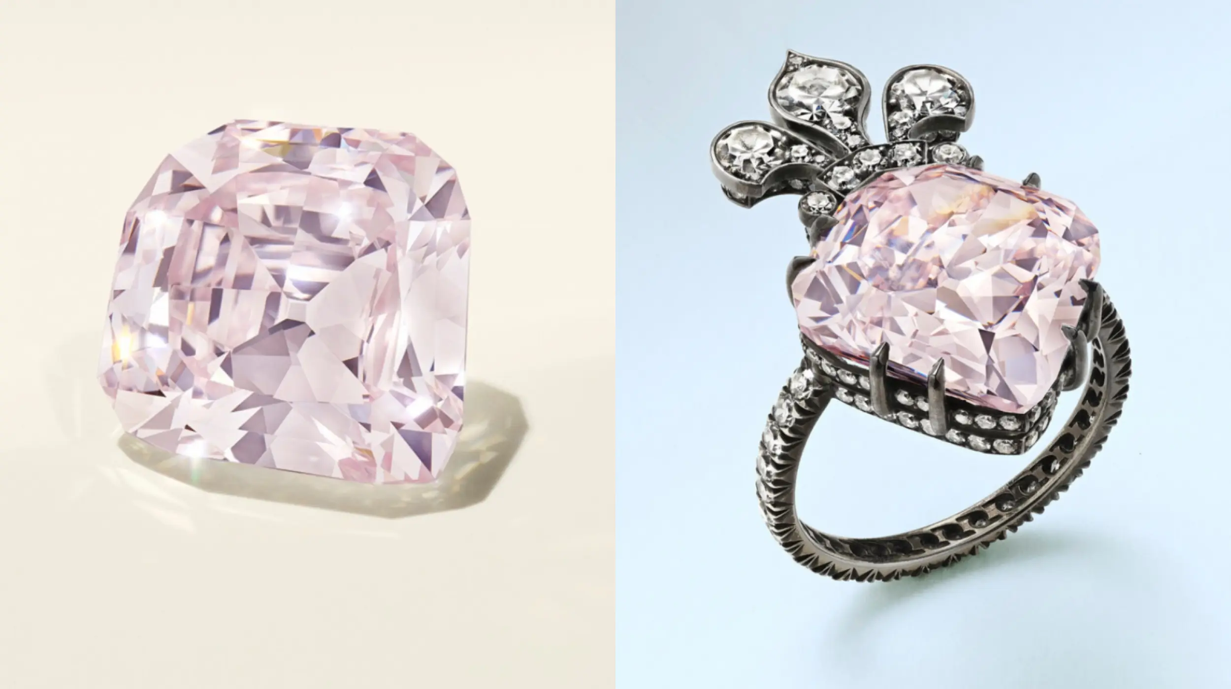 Diamante rosa de 10 quilates.