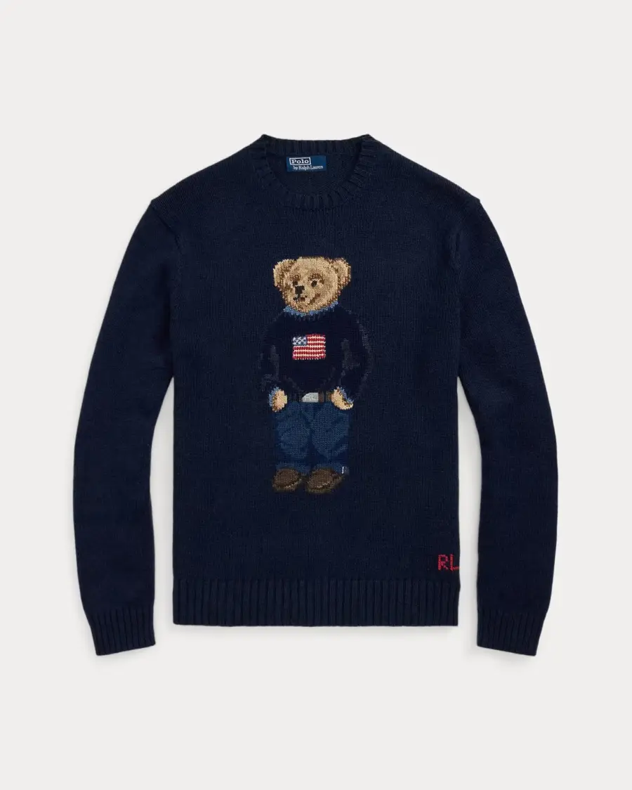 Polo Bear Cotton-Linen Sweater