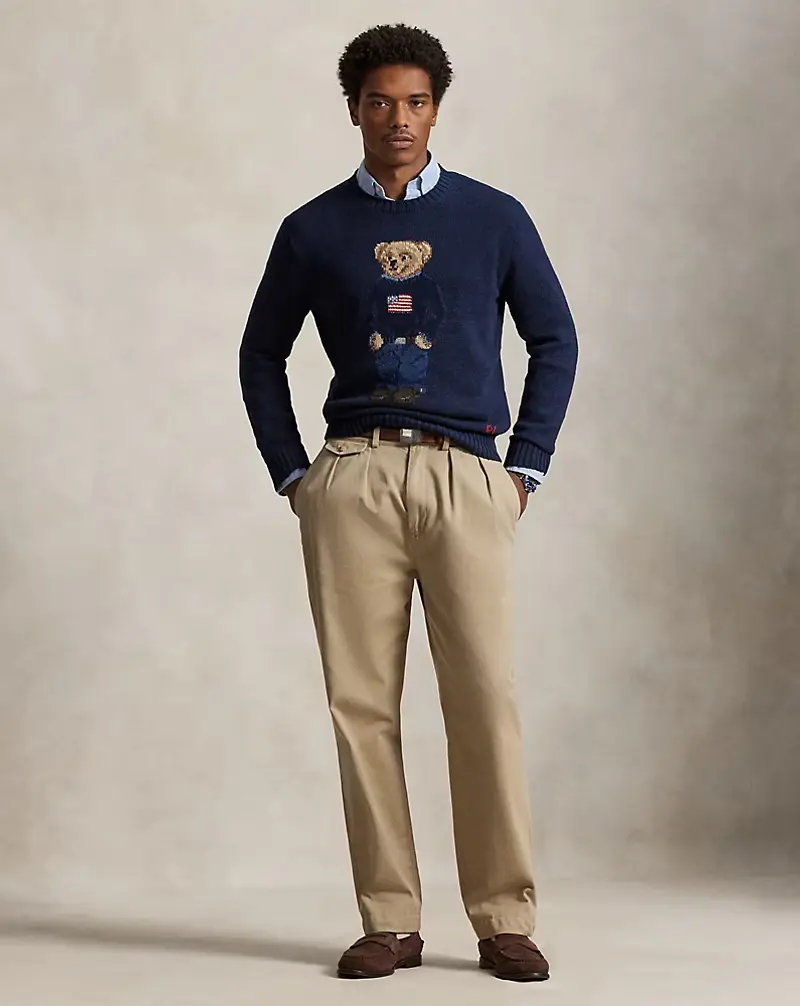 Polo Bear Cotton-Linen Sweater
