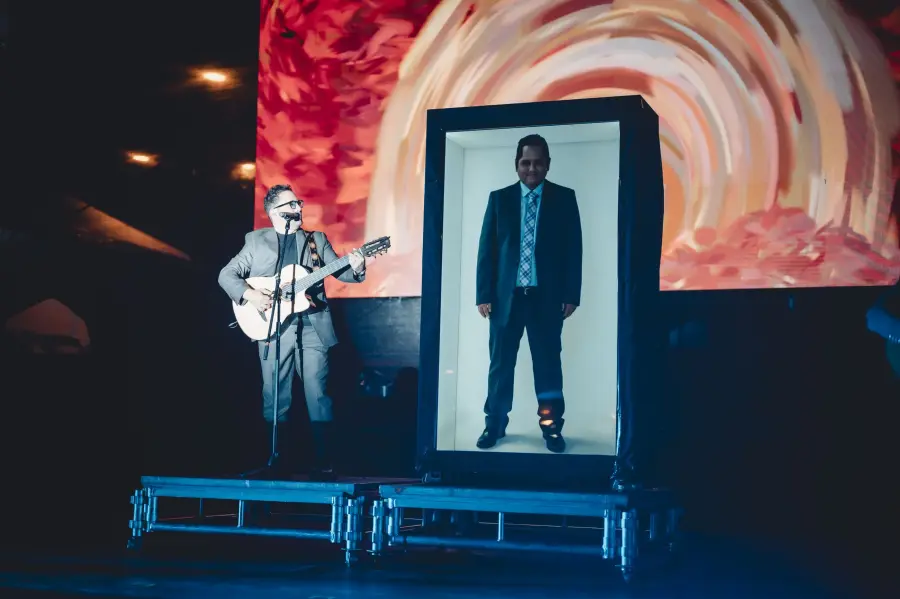 Julio Jaramillo y Juan Fernando Velasco. Fotografía Jorge Sánchez
