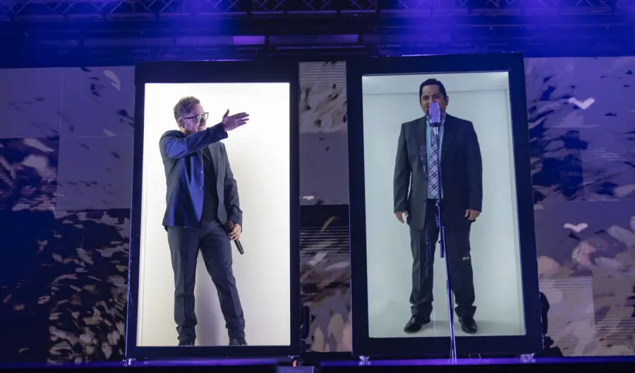 Julio Jaramillo y Juan Fernando Velasco. Fotografía Jorge Sánchez