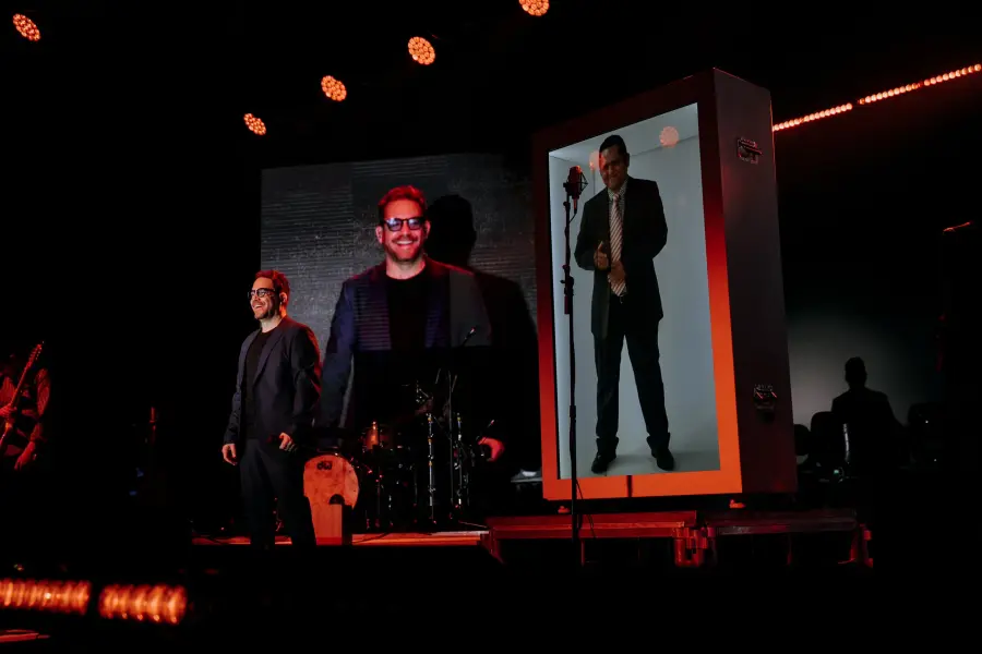 Julio Jaramillo y Juan Fernando Velasco. Fotografía Oriana Avilés