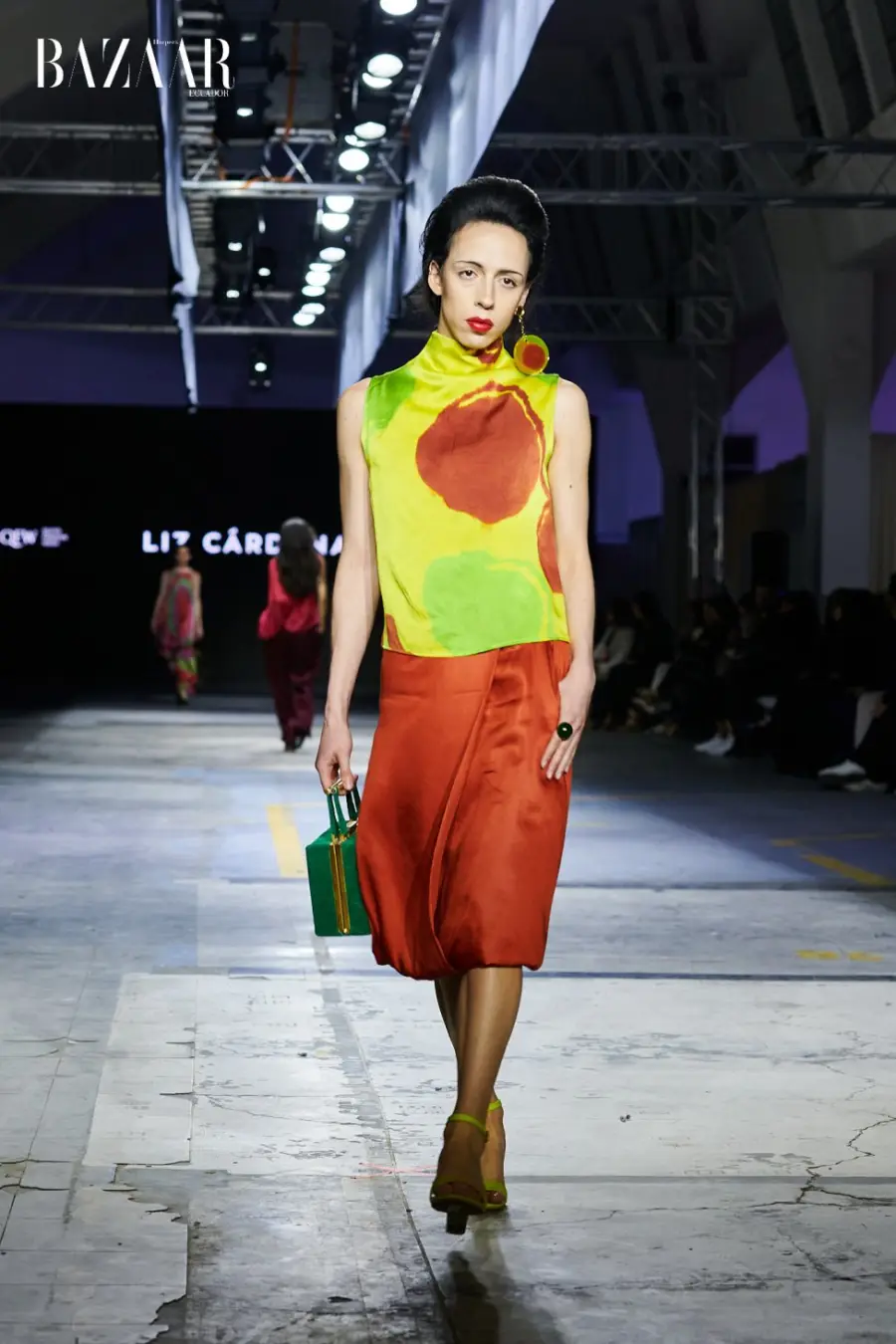 Liz Cárdenas en el Quito Fashion Week. Foto: Daniel Queirolo.