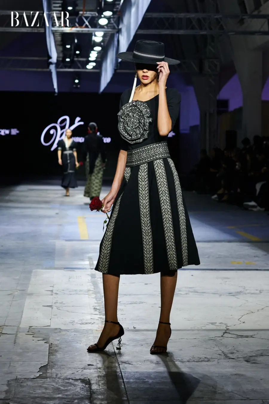 Jessica Velasco en el Quito Fashion Week. Foto: Daniel Queirolo.
