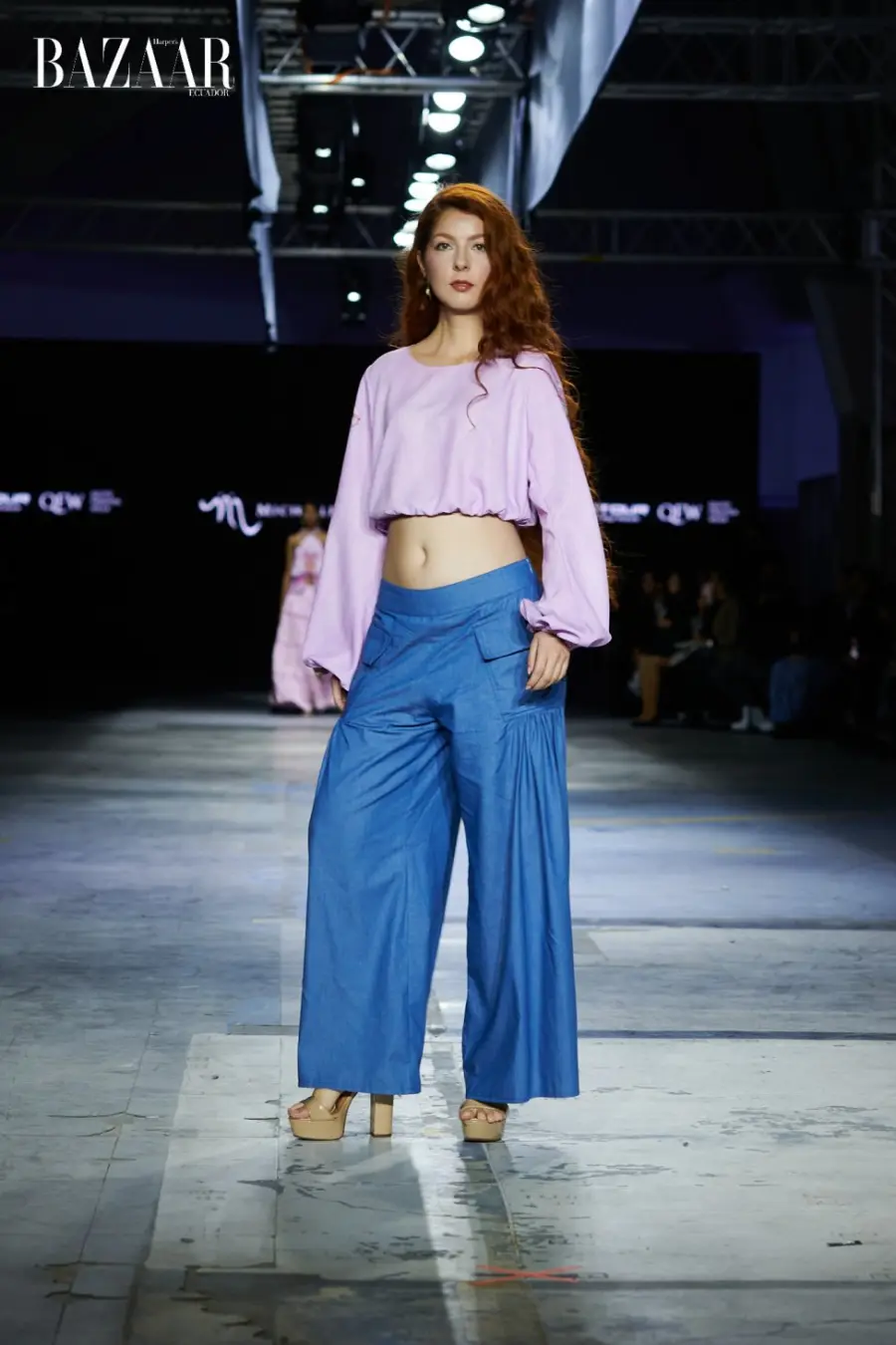 Michelle Nassar en el Quito Fashion Week. Foto: Daniel Queirolo.