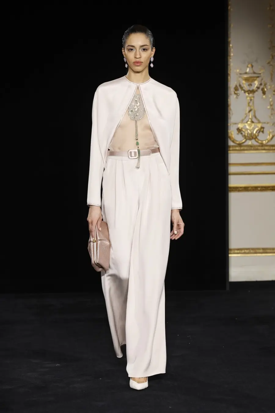 Giorgio Armani Privé. Paris Fashion Week. Estrop. Getty Images.