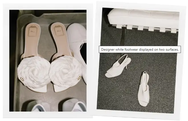zapatos blancos