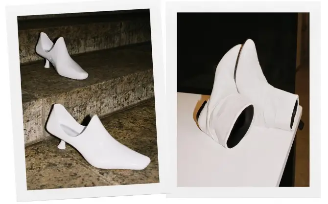 tacones blancos