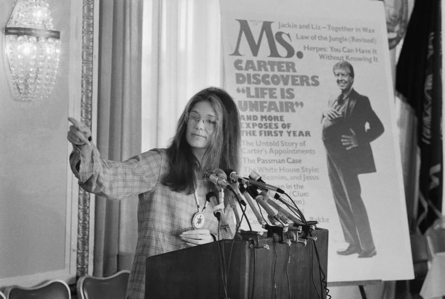 Editor Gloria Steinem Attending a News Conference - Bettmann