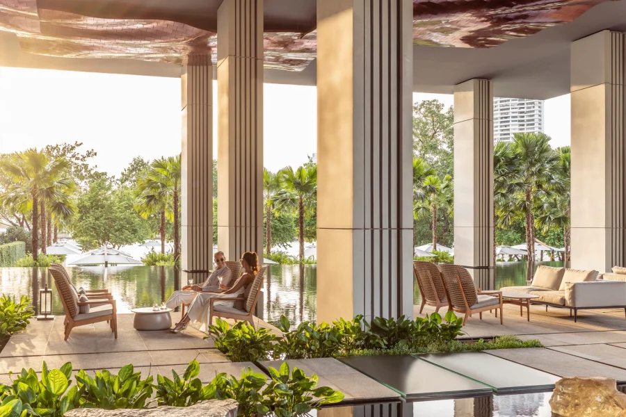 Hotel Bangkok at Chao Phraya River.