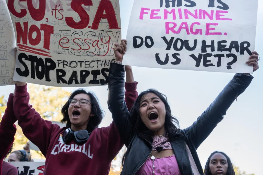 Justice for Survivors Protest at Cornell University - The Washington Post
