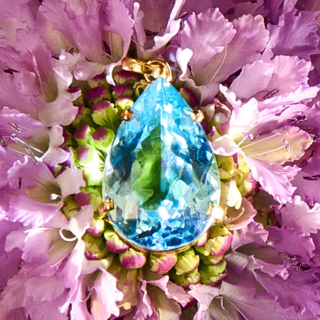 Pendiente Topacio Azul, ARIU JEWERLY.